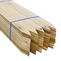 bundle of poplar wooden survey lathes