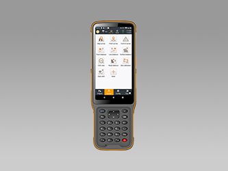landstar 8 software on chcnav handheld on gray gradient background